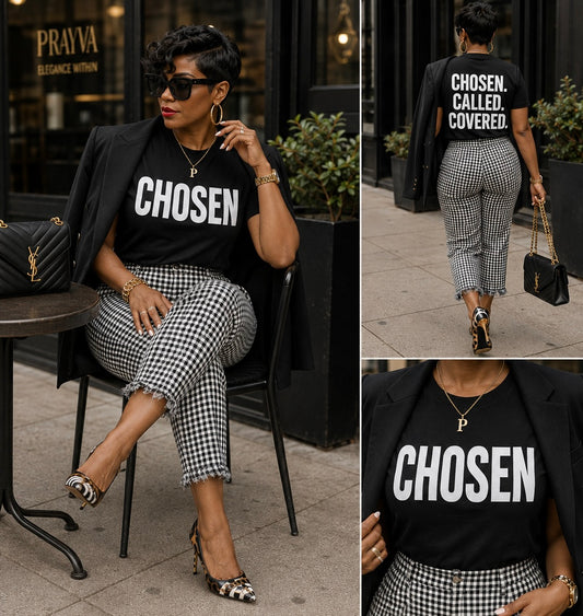 THE CHOSEN.CALLED. COVERED. TEE