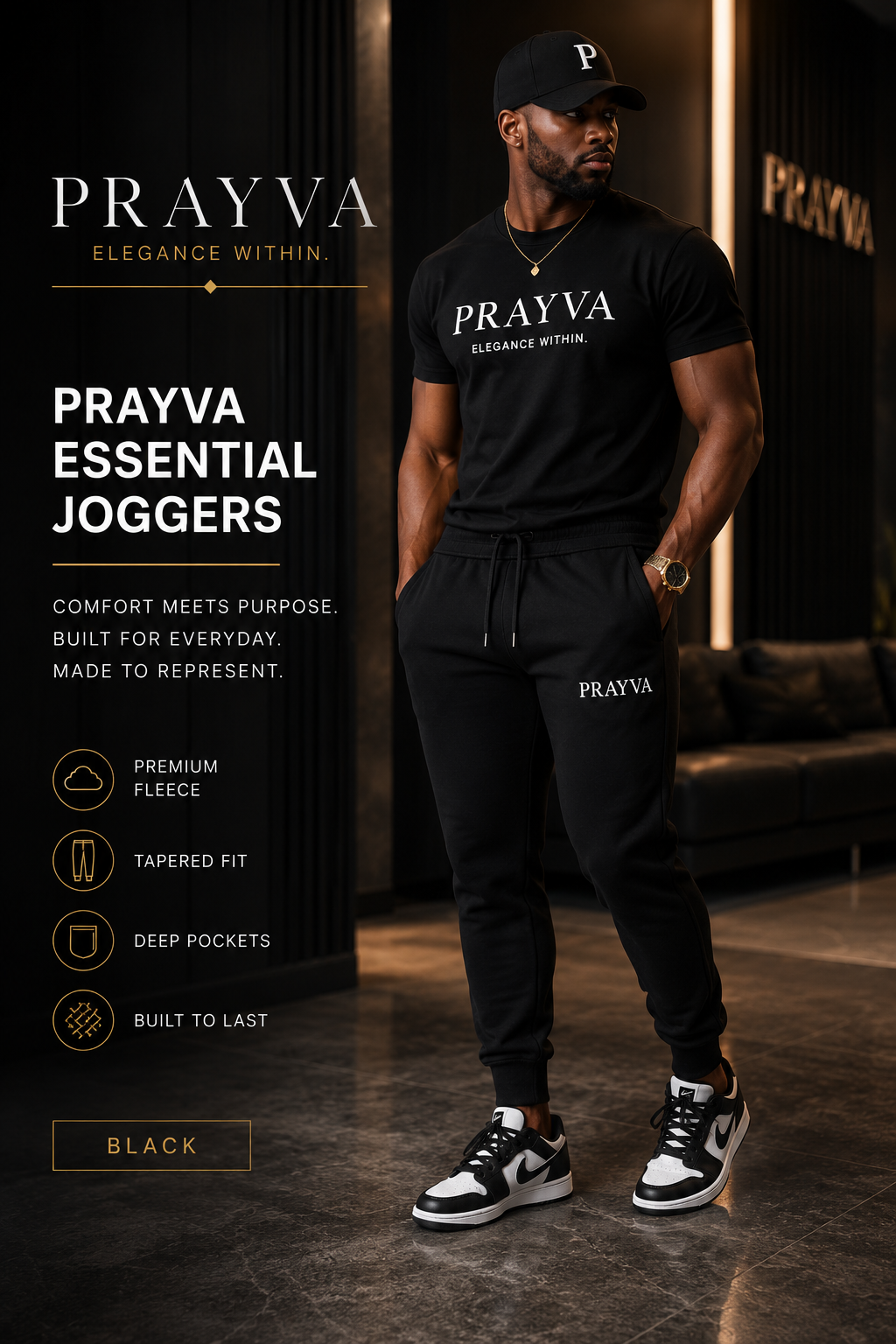 PRAYVA Essential Joggers
