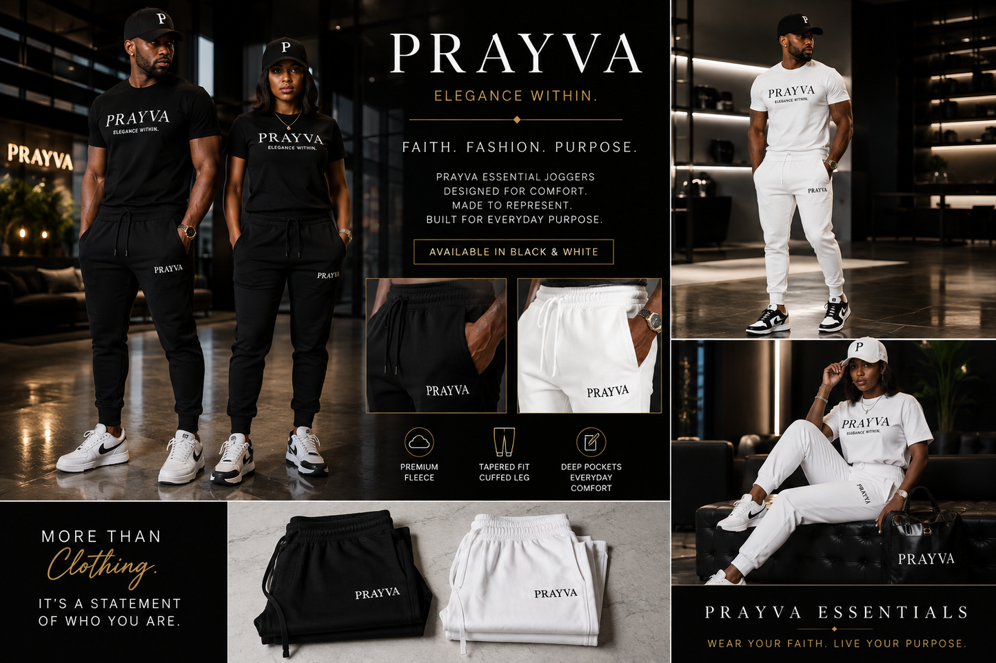 PRAYVA Essential Joggers