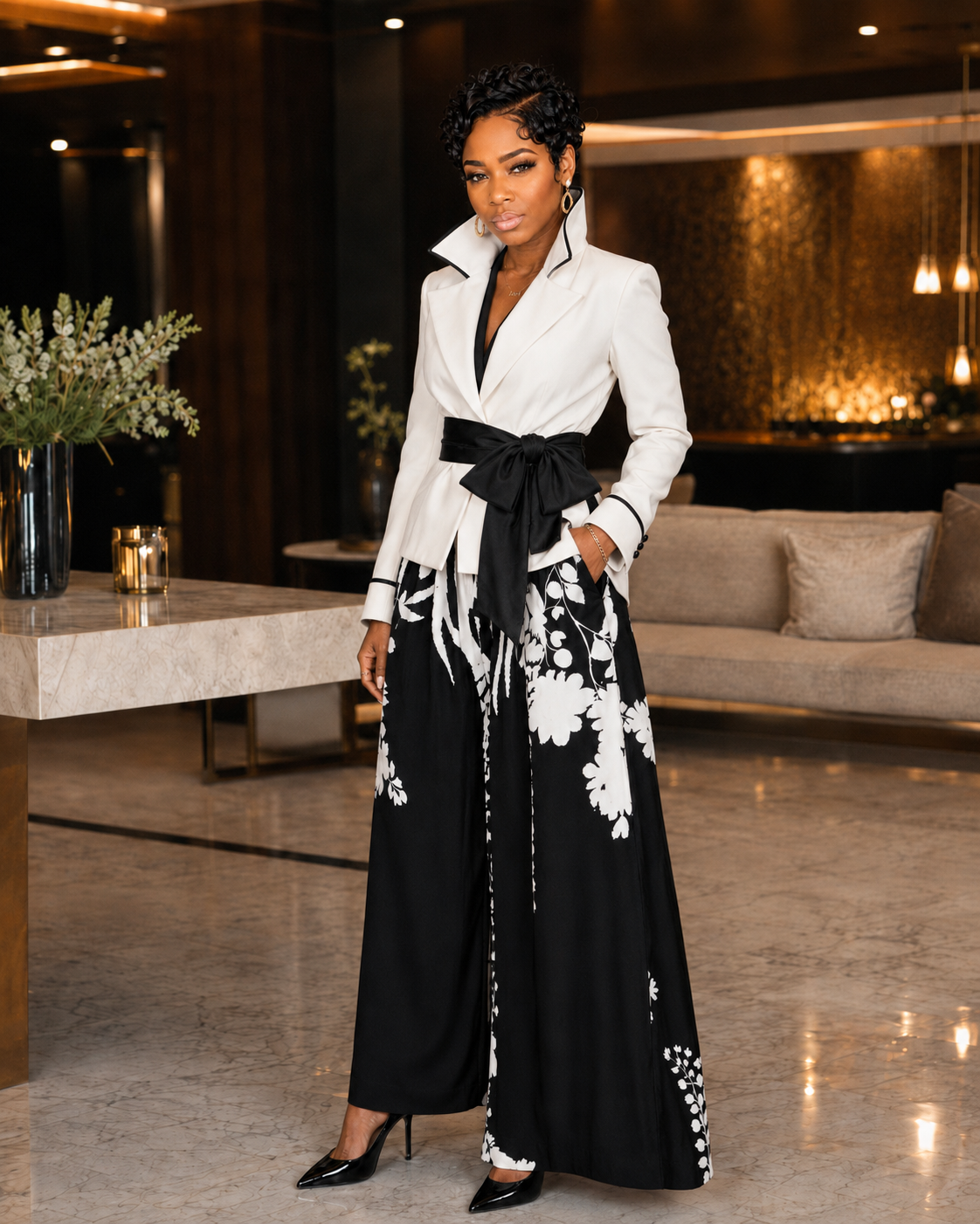The Signature Print Trousers